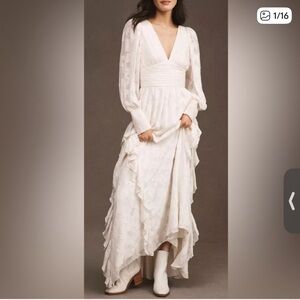 BHLDN/ anthropology Donna maxi dress .